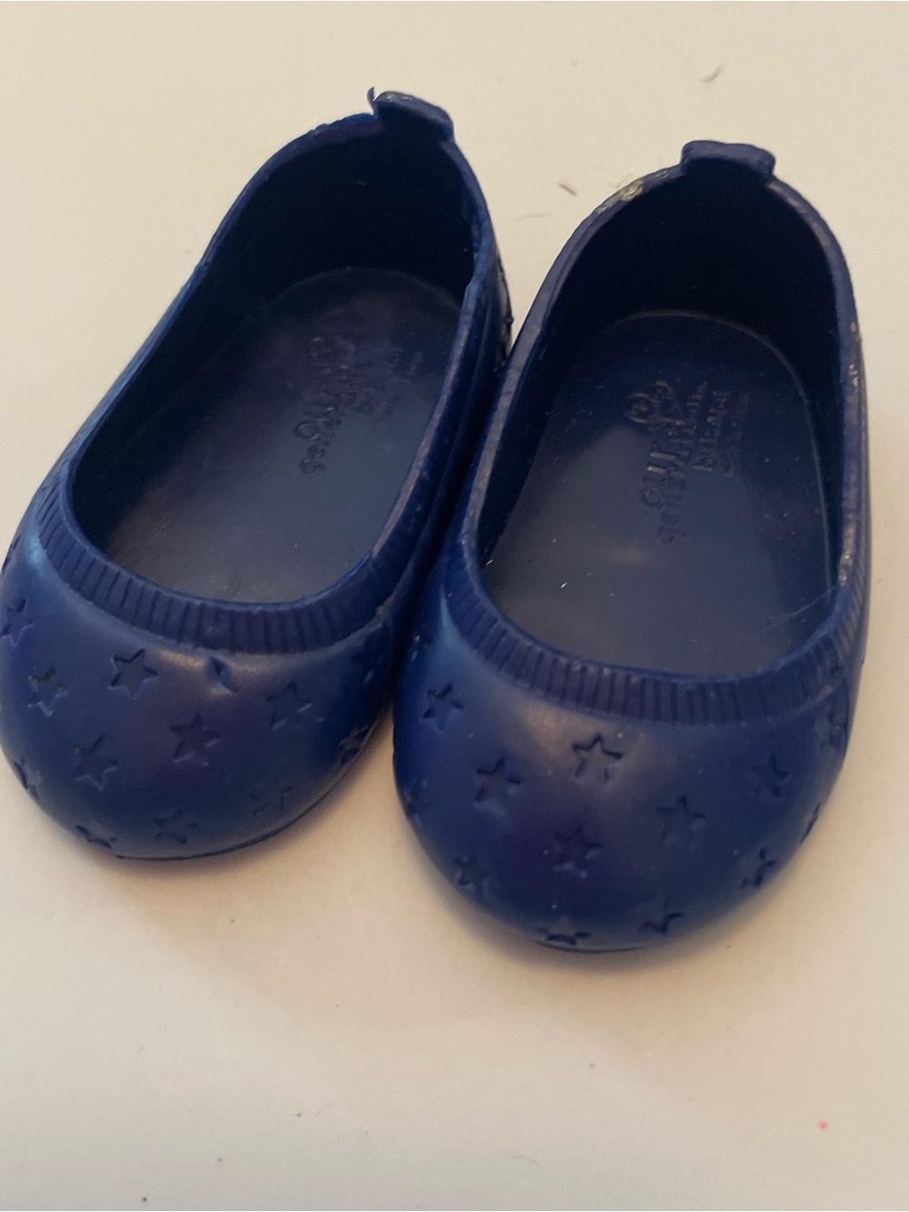Or generation blue doll shoes Mary Jane slipping with stars and hearts 18in doll